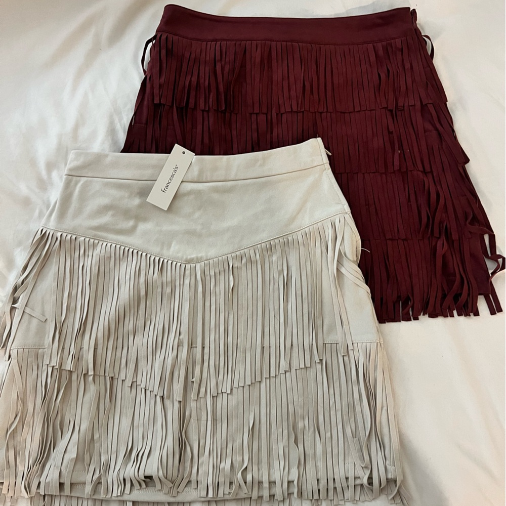 Francescas: Fringe Skirts